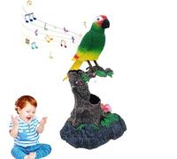 Electric Toy - Realistic Sound Activated Sparrow, Interactive Talking Home | Cute Simulation Parakeet Repeats Words on Tree Branch for L