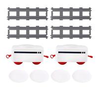 Electric Toy Train Set - Interactive Japanese Food Conveyor Loop, Detachable Serving Plate Carriage Base, 2 AA Cell Battery Power Slot + Disassembly Pins, Friction Resistant Polymer Body - for Family