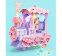 Electric Train for Kids, Under The Tree Christmas with Lights, Smoke and Sounds Holiday Train Around with Tracks, Electric Train Set for Boys Girls