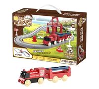 Electric Train Kit - Todlers Trains Set, Railway Tracks, Locomotive Train Carriages with Accessories | Educational Play Activities for Boys Girls Over 3 Months Old Home Preschool Daycare Indoor