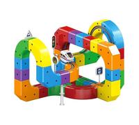 Electric Train Set, 81-Piece 3D Infinity Track, Moving Train with Mix-and-Match Cubes, Fun Family Train Track