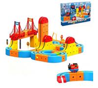 Electric Train Set, Flexible Race Track, 3D Embedded Layout, with Electric Car, Suitable for Children Aged 4 to 8 Years Old Educational Gift (151 pcs)