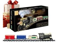 Electric Train Set for Kids Vintage Battery Operated Toy with Light and | Funny Kids Toy Learning Game for Nursery Home Kindergarten Preschool Living Room Playroom Party