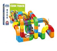 Electric Train Set - Motorized Cars with Flexible Tracks and 3D Layouts for Kids - Perfect Christmas or Birthday Gift