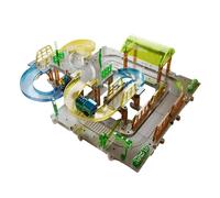 Electric Train Set - Railway Battery Track System for for City and Home, Interactive Learning with Imaginative Play of Rugged Building, Tracks