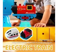 Electric Train Set Replacement Cars,USB Rechargeable Add-On Train Cars for Use with Tracks Only for Boys and Girls