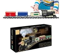 Electric Train Set Retro Educational Music Toy with Lights | Funny Party Game Train Toy Set for Home Kindergarten Preschool Nursery Living Room