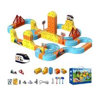 Electric Train Set with Anti-Gravity Feature, DIY 3D Layouts, Interactive Tracks for Family Play