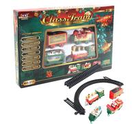 Electric Train Sets for Kids | Christmas Classic Toy Train Set with Cargo Cars - Cargo Cars Railway Kits, DIY Assembling Classic Toy Set | Critical Thinking Educational Toys