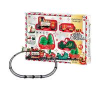 Electric Train Track Set - Christmas Sound & Light For, Interactive Railway Play Set, Battery Operated Locomotive Gift | Home Display, Birthday Parties, Decorati