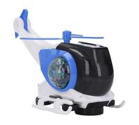 Electric Transforming Helicopter Model with Realistic Features and Upbeat Music, 360 Degree Rotation for Kids Over 1 Year Old, Made of Premium ABS, 1 Unit (Blue)