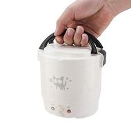 Electric Travel Rice Cooker 12V 100W 1L Portable Multifunctional Car Food Heater for Cars White