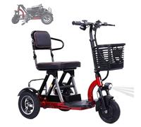 Electric Tricycle,3 Speeds, 48v 20ah Removable Battery, Foldable Design, Storage Basket, 120kg Load Capacity, and Comfortable Seat, for Seniors, Women, and Men, and for Daily Commuting