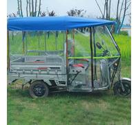 Electric Tricycle Cover, Waterproof Oxford Cloth, Easy Entry and Exit, Safety Warning Strips for Mobility Scooters and Battery Cars