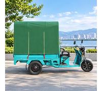 Electric Tricycle Cover - Weather-Proof Canopy for Cargo Transport | For Outdoor Riding, Ideal for Carrying Cargo Electric Powered Tricycles(Green 1,130x90cm/51.2x35.4in)