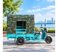 Electric Tricycle Cover - Weather-Proof Canopy for Cargo Transport | For Outdoor Riding, Ideal for Carrying Cargo Electric Powered Tricycles(Green 2,130x90cm/51.2x35.4in)