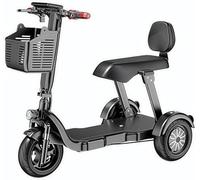 Electric Tricycle, Foldable 3-Wheeled E-Bike, Battery Powered, for Household Use, Ideal for Children and Elderly Transport Black,15ah