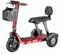 Electric Tricycle, Foldable 3-Wheeled E-Bike, Battery Powered, Ideal for Children and Elderly Transport, Compact Design for Household Use, 10Ah Battery