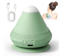 Electric Trigger Point Pusher, Massage Ball with Suction Cup, Vibrating Heating Massage Ball (Green)