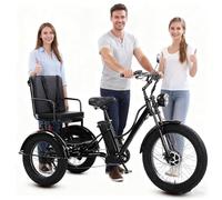 星姿 Electric Trike (7-Speed), 360 Lb Load Electric Tricycle,48v/18ah Removable Battery,24" Fat Tire,Equipped With Lcd Display and Headlights for Men & Women