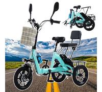 Electric Trike for Adults - 350W Brushless Motor, 45-70km Range, LCD Screen, Removable Battery, Foldable Compact Design for Easy Storage