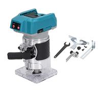 Electric Trimmer for Woodworking Electric Trimming Machine Compatible with BL1815 Brushless Lithium Wood Carving Machine Brushless Motor Rubber Cover Handle 6 Speeds and 30000