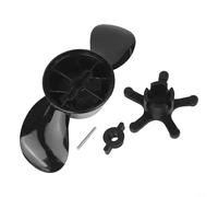Electric Trolling Motor Propeller for SUNELEXE 18lb 26lb 30lb 40lb 48lb Outboard Engine | High Efficiency Plastic Boat Parts with Pin and Nut | Stable Performance(18lb)