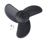 Electric Trolling Motor Propeller for Watersnake Sunelexe Savylor - Plastic 2/3 High Efficiency Black Replacement Part(B)