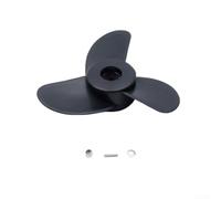 Electric Trolling Motor Propeller for Watersnake Sunelexe Savylor - Plastic 2/3 High Efficiency Black Replacement Part(A)