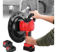 Electric Trowel Wall Smoothing Polishing Machine, 1680W Handheld Drywall Sander 80-200RPM Variable Speed Concrete Cement Mortar Trowel, Strong Adhesion,2batteries