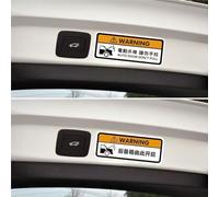 Electric Trunk Liftgate Safety Decal Reflective 'Do Not Pull' Message for Rear Door Operation Awareness (Trunk Opens.)
