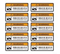 Electric Trunk Liftgate Safety Decal Reflective 'Do Not Pull' Message for Rear Door Operation Awareness (Electric Lifting)