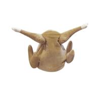 Electric Turkey Leg Hat Plush Toy with Singing Dancing and Moving Functions for Halloween Christmas Party