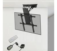 Electric TV Ceiling Mount - Adjustable TV Wall Mount for 50" TVs Heavy-Duty Cold Rolled Steel 48dB Bass Remote & Switch Control Included