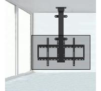 Electric TV Ceiling Mount - TV Floor Stand, Telescopic Auto Lifting Height Adjustable TV Stand, with Remote Control, Fits 32-75 Inch TVs, Bearing 60kg, Two Installation Methods