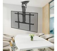 Electric Tv Ceiling Mount - Tv Wall Mount, Adjustable Tv Bracket With Remote Control And Switch, Fits 50-75/50-90 Inch Tvs, Tilt Angle Adjustment From 0°To 85°, Easy To Instal,50,75inch TV