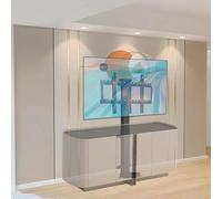 Electric TV Lift Mount, Ceiling And Floor Mounted TV Ceiling Mount Electric With Memory Function, Suitable For 32-70 Inch Flat And Curved TV Screens, Load Capacity 60 Kg