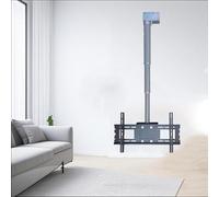 Electric TV Lift Mount, Motorized Ceiling Bracket, Adjustable Remote Control for 26-70 Inch TVs, Telescopic Design for Home Theater (150cm)