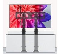 Electric TV Lift Stand,Tv Motorized Lift,Adjustable TV Mount Bracket,TV Lift Mechanism with Remote Control,Double Motor Lift 120cm Travel,for TVs From 55in to 120in up to