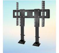 Electric TV Lift Stand with Remote Control, Double Motorized TV Mount Bracket, Adjustable Height 120cm Travel, for 55-120 inch TVs up to 90kg