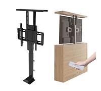 Electric TV Mount - Adjustable Lift Stand for 32-70 Inch TVs Telescopic Hidden Design Smooth Movement Under 40s Space-Saving Cabinet Solution Easy Installation