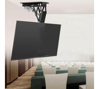 Electric TV Mount Bracket - Motorized Ceiling Lift, Telescopic Flip Down 0-85°, Fits 32-70 Inch TVs, Load Capacity 45kg/99lbs