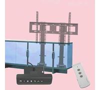 Electric Tv Mount-LCD Tv Floor Stand,with Remote Control and Memory Setting Electric Lift Tv Stand,Height Adjustable Telescopic Auto Lifting Tv Stand,Bearing 130Kg,A-55120inch TV