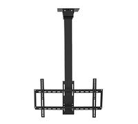 Electric TV Mount Stand - Motorized Ceiling Floor-Mounted for 32-70 Inch TVs, Adjustable Height with Remote Control for Optimal Viewing Experience (B)