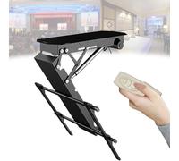 Electric TV Mount with Remote for Ceiling Installation, Supports 32-65 Inch Screens with 0-75° Angle Adjustment