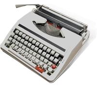 Electric Typewriter with Full Metal Body and Correction Feature, Ideal for Creative Writing, Notes, and Letters, Perfect Literary Gift