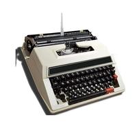 Electric Typewriter with Full Metal Body and Proofreading Function, Ideal for Creative Writing, Notes, and Letters