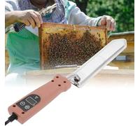 Electric Uncapping Knife for Beekeeping, Stainless Steel Blade with Wood Handle for Efficient Honey Extraction
