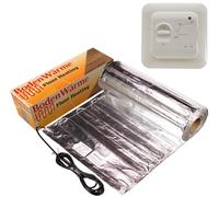 Electric Under Laminate/Wood Foil Underfloor Heating Mat Kit (Including Manual Thermostat) (1.5m²)