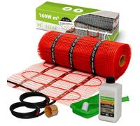 Electric Underfloor Heating Cheap 1.5 Square Large - for Tiles Granite Marble Stone Floors Laminate Vinyl Carpet 50 x 300 cm Heating Mat Self-Adhesive Twin Heating Ladder